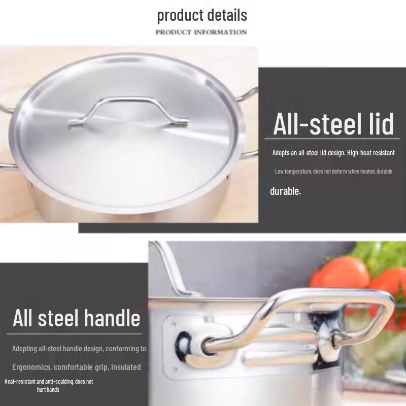 Yingbai Commercial Stainless Steel Soup Pot