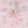 KIYOHARA imaDOKI Fluffy Baby Ribbon 45cm Wide X 1m Includes QR Code for Recipes To Make Large Small Drawstring Fabric, Cut, Pink, & Bags, IMAF-22C