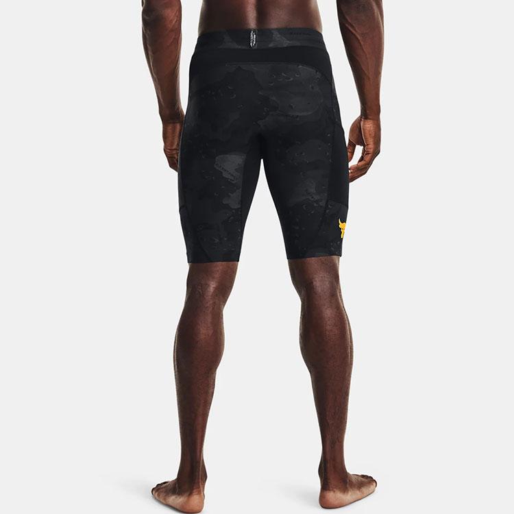 Under Armour Project Rock Johnson Casual Breathable Training Shorts Men Shorts Black 1367132-001