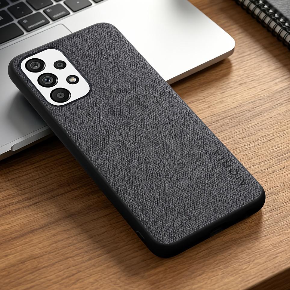 Phone Case: for Samsung for Galaxy A13 A23 A33 A53 A73 Case Solid Color Elegant Synthetic Leather Stylish Phone Case