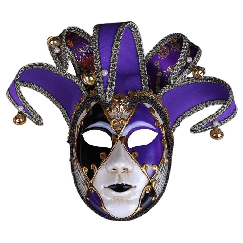 Masquerade Mask for Women Halloween Mask, Halloween Cosplay Eyemask Masquerade Full Face Mask Accsessory