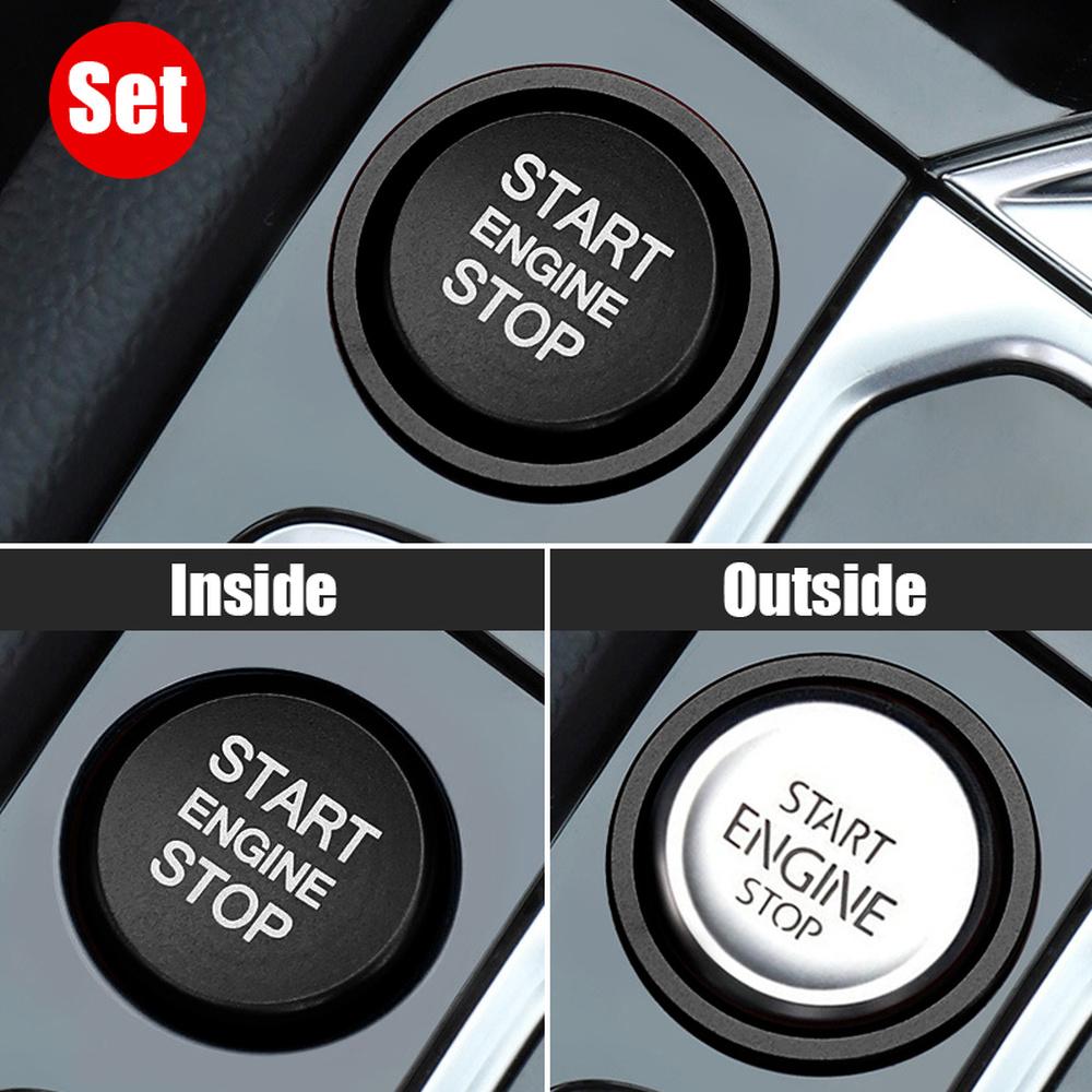 Engine Start Stop Button Ring Ignition Cover Trim for VW Arteon CC Passat B8 Golf 7 Magotan Jetta T-Roc, Interior Accessory