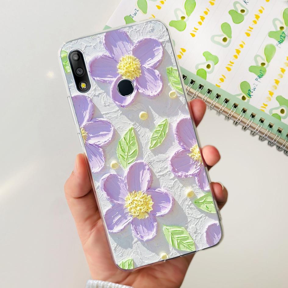 Pouzdro na telefon pro Asus Zenfone Max Pro M2 ZB631KL ZB633KL ZB630KL Pouzdra Silikonové Měkké Průhledné Kryt pro Asus X01BDA X01AD X01BD Funda
