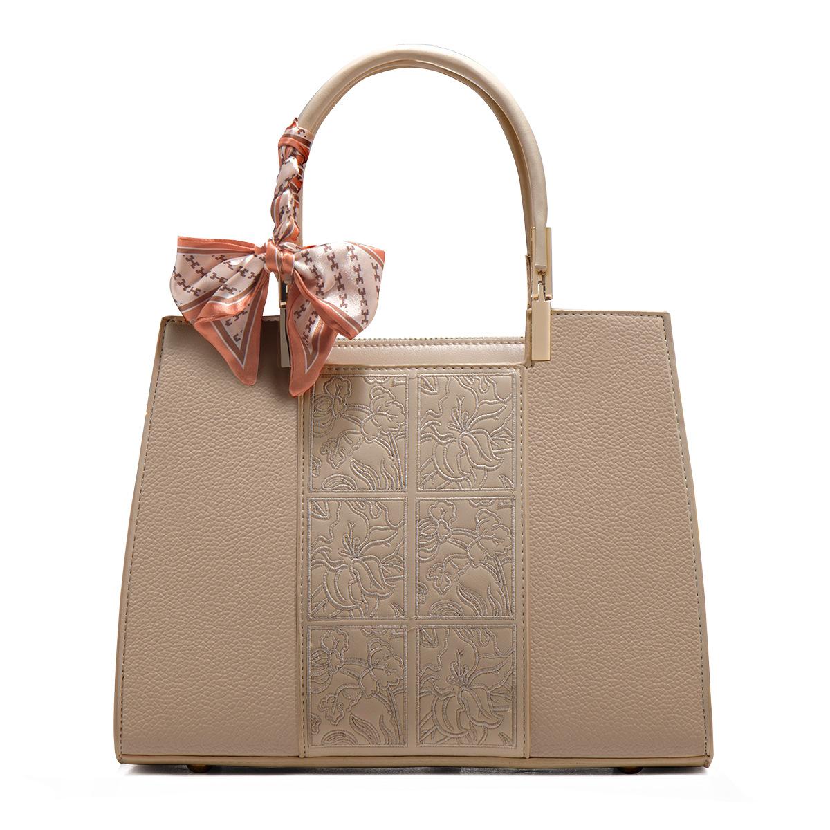 

Atmospheric Light Luxury Handbag Women S Mother Bag Middle Bag Fashionable Large Capacity Messenger Mother-In-Law Bag хаки