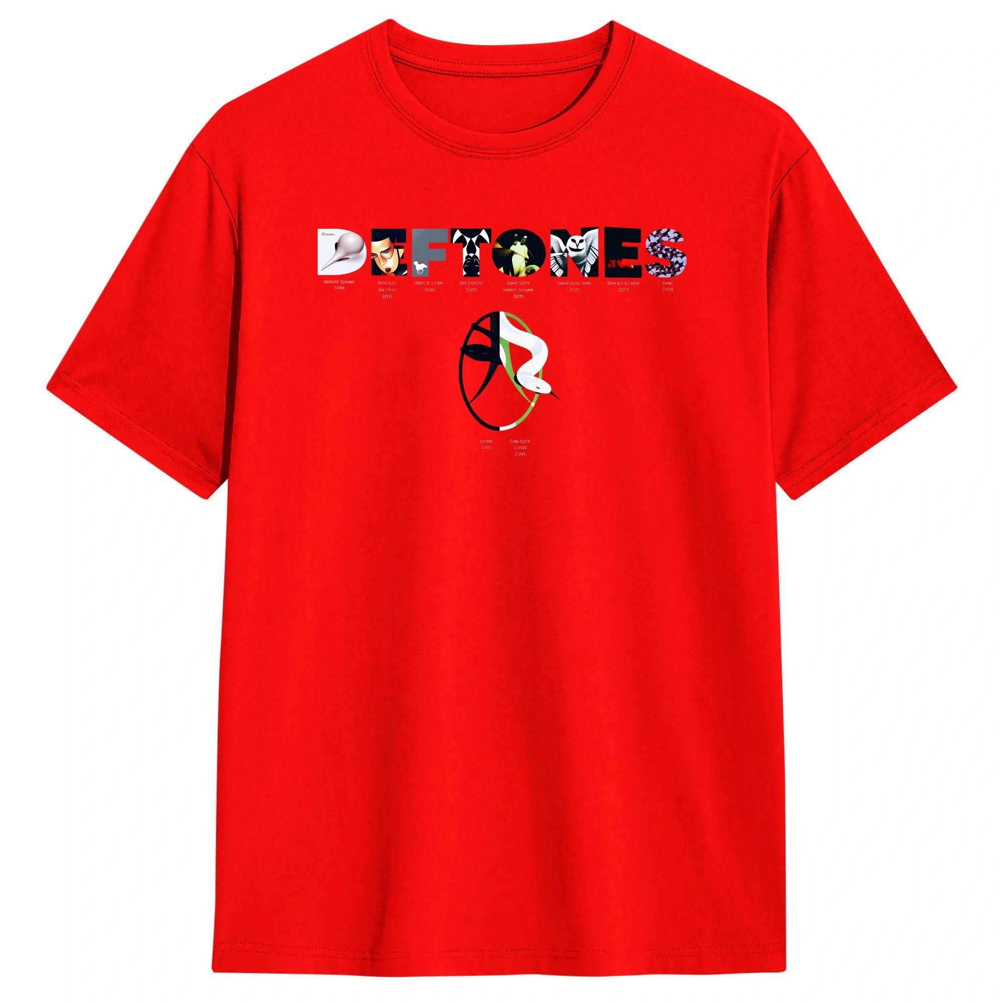 

Deftones Album 100 Cotton TShirt For Man Summer Vintage TShirts O Neck Harajuku Tees Plus Size Pattern Clothes S