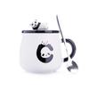 500ml Ceramic Cute Panda Mugs,Cartoon Creative Moring Mug with Lid,Milk Coffee Tea Unique Porcelain Cups Drinkware Girl Gift