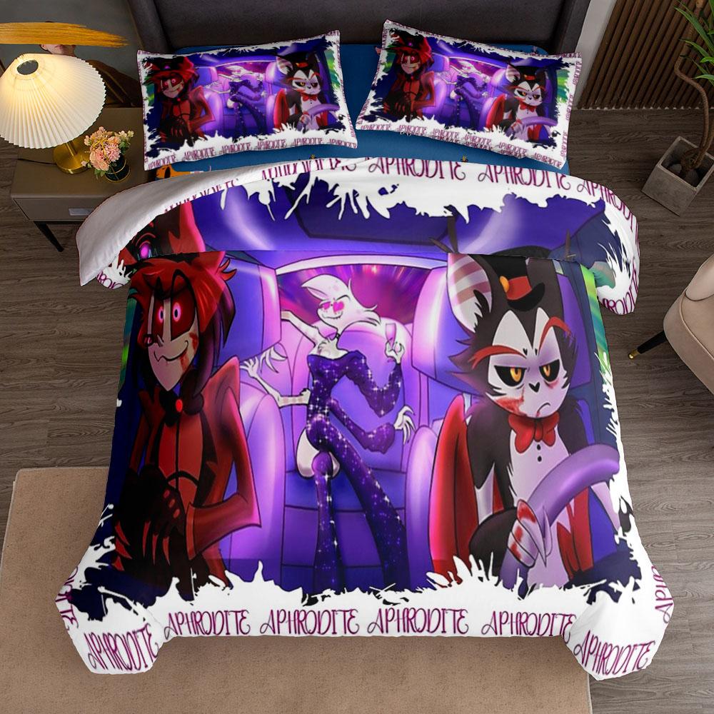 Red Alastor Children Tv Duvet Cover Set King Queen Double Full Twin Single Size Bed Linen Set