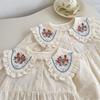 Girls' Embroidered Peter Pan Collar Long Sleeve Outfits