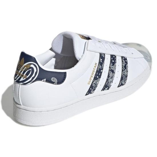 adidas Superstar Bandana - Weiß Collegiate Navy - GX3655