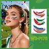 Tattoo Stickers Waterproof Sweatproof Temporary Tattoos for Club Decals Events Parties Football Fans Makeup Face