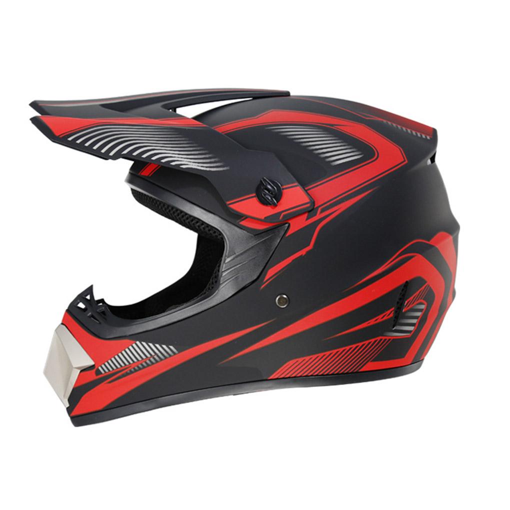 Motorcycle Helmet Full Face Safety Cap Bike Plastic Hard Hat Mountain Bicycle Sunshield Send 3 Pieces Gift