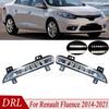 LED DRL Daytime Driving Running For Renault Fluence 2014 2015 2016 2017-2021 Front Bumper DRL Day Light Lamp 266057986 266005976