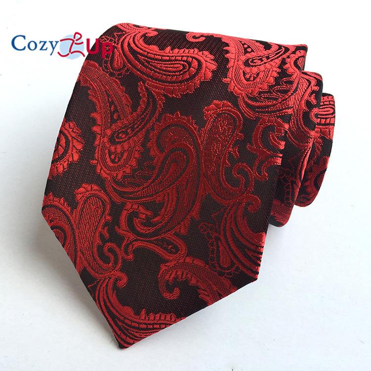 Cozy Up 3.15"(8cm) Fashion Striped PaisleyTies Men Plaid Flower Necktie for Wedding