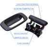 Premium Tailgate Handle Latch And Bezel Trim With Rod Clips, Fits For 1999-2007 Chevy Silverado GMC Sierra 1500 2500 3500, Replaces# 15997911,