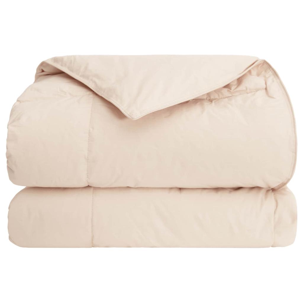 All Season Duvet Beige 155 x 220 cm 100percent Natural Kapok