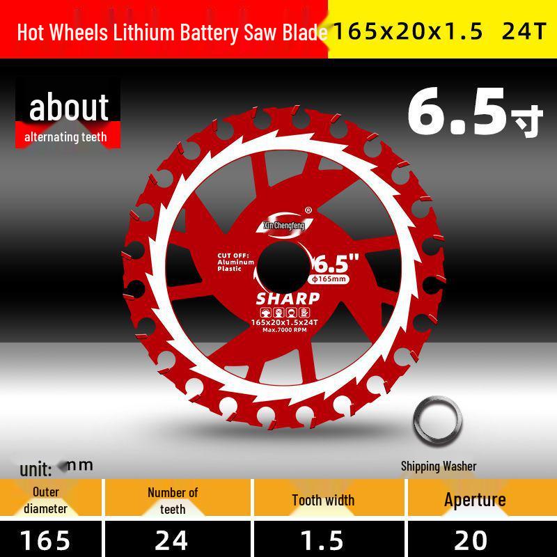 125/165mm Alloy Circular Saw Blade for Woodworking, Plywood, and Wood Board Cutting