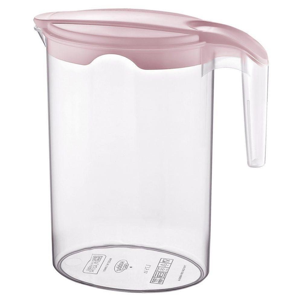 Plastic Jug for Drinks, Water, Juice, Compote, Beverages, with Lid, 1.75l