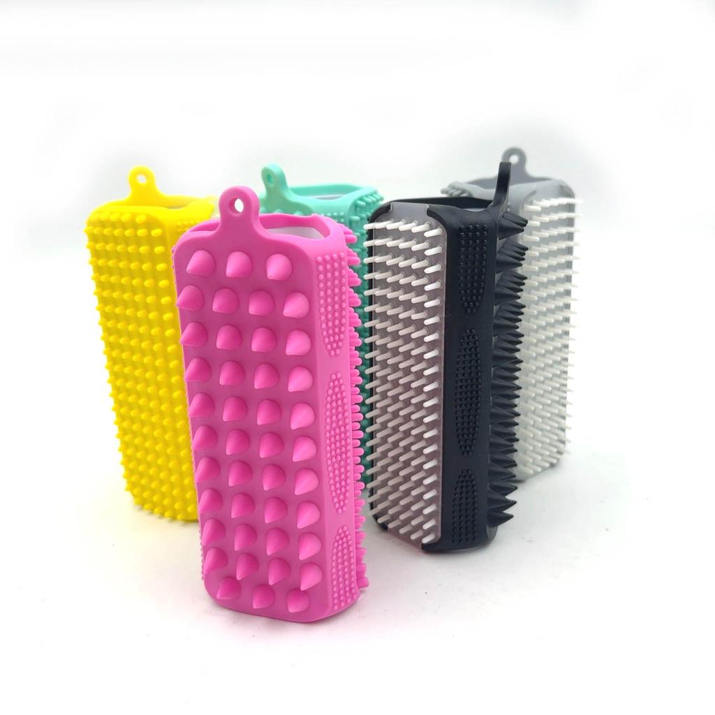 Rouleau Nettoyeur Bloc Blocage Poils d'Animaux Réutilisable en Caoutchouc 3 en 1 Silicone Retireur de Poils d'Animaux pour Tapis, Canapé, Meubles, Sièges de Voiture