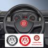 Carbon Fiber Steering Wheel Decal For VW Golf Amarok T5 Phaeton GTI Teramont ID3 T-Cross Passat Polo Arteon Jetta Car Stickers