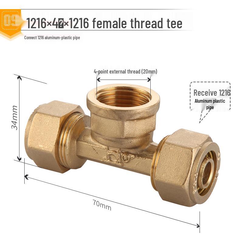Solar-Warmwasserbereiter Aluminium-Kunststoff-Rohrverschraubungen mit Kupferverbindungen und Gewinde-Winkel-, T-Stück- und Geradverbindern