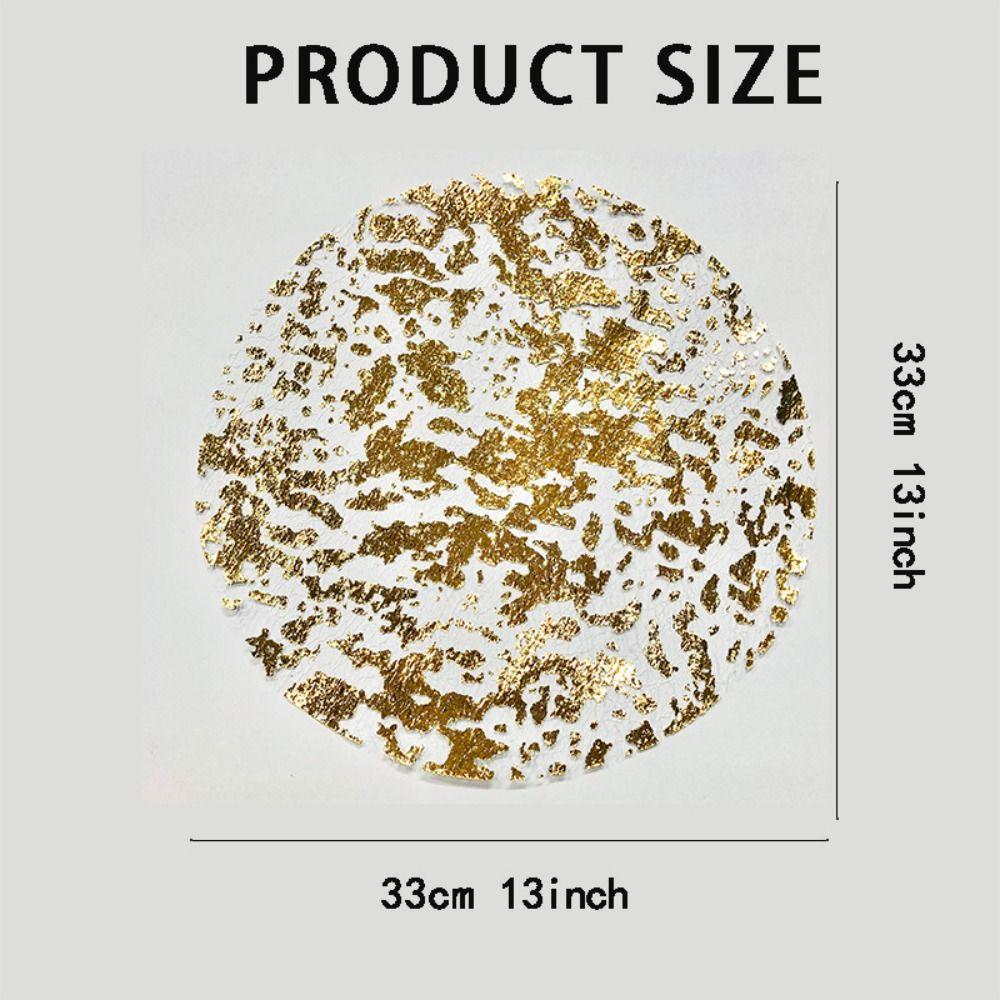 10pcs 13 Inch Gold Thin Mesh Place Mats Disposable Table Mats Gold Placemats  Valentine