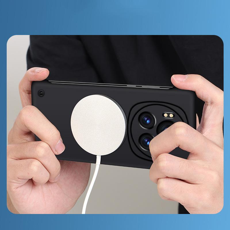 Frameless Matte Magnetic PC Case For Honor Magic 6 5 4 3 Magic6 Magic5 Pro Car Adsorption Shockproof Wireless Charging Case Casing Cover Shell