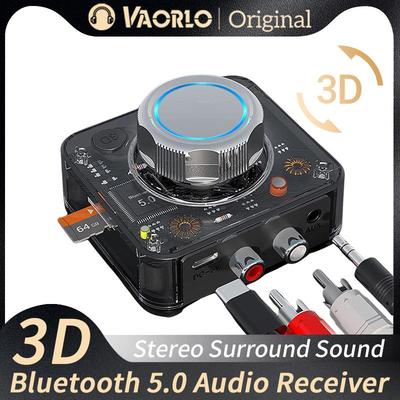 Bluetooth-Audioempfänger 3D-Stereo-Musik-Wireless-Adapter TF-Karte RCA 3,5 mm 3,5 AUX-Buchse für Autolautsprecherverstärker-Kopfhörer
