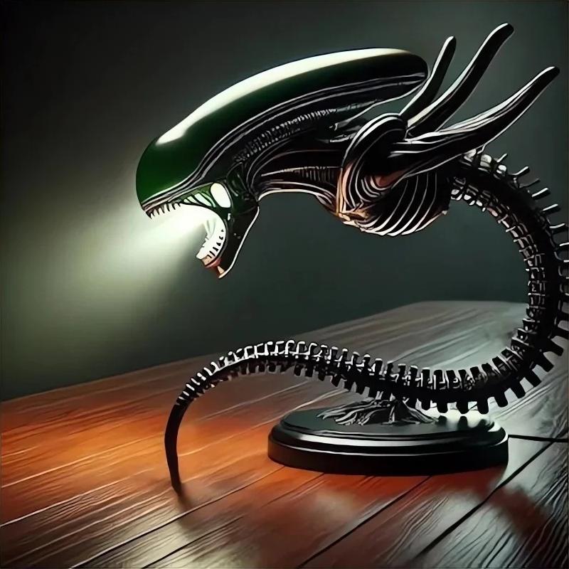 Unique Alien Creature Lamp Stand, Bedroom Home Decorative Lamps, Resin Decoration Items And Ornaments, Two Styles Optional,1Pc