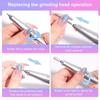 45000RPM Portable Electric Nail File Machine Nail Polishing Tool Rechargeable Professional Manicure Drill Kit