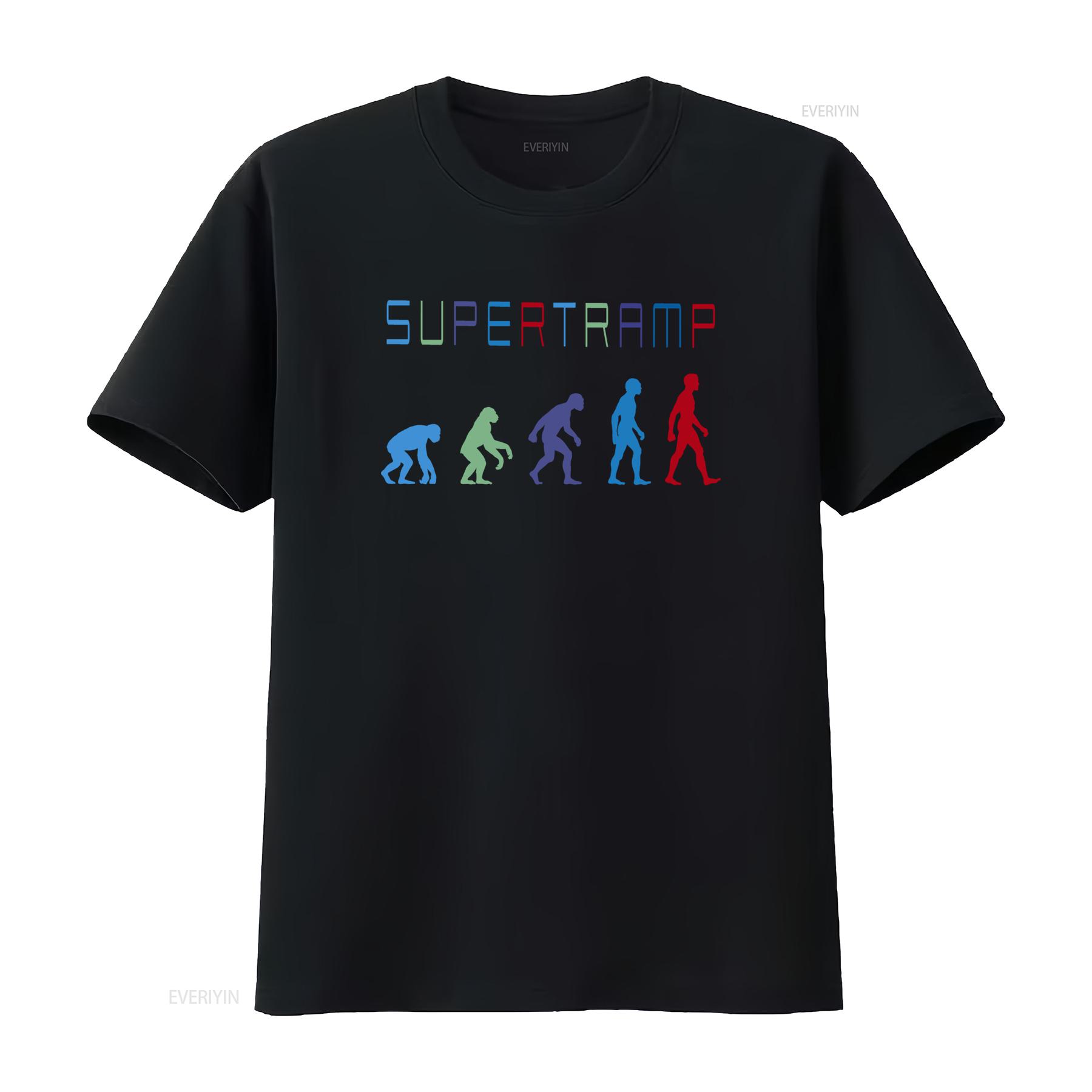 

SUPERTRAMP Evolution Design Indie Prog Rock T SHIRT S 3XL vintage Washed homme Unisex Versatile Slightly Soft Casual Breathable 4XL