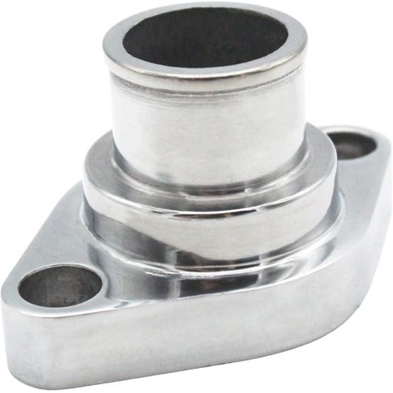 Polished Water Neck Thermostat Housing Gasket Bolts Polished Straight Up