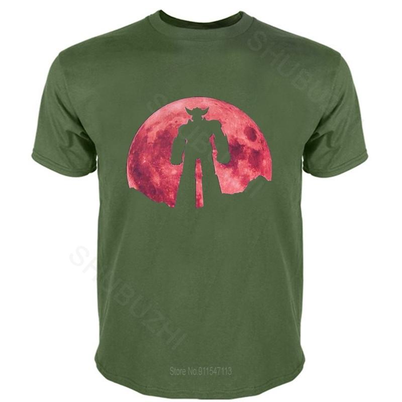 men cotton tshirt Red Moon - Grendizer T shirt grendizer goldrake goldorak anime japan 70s 80s ufo space robot drop shipping