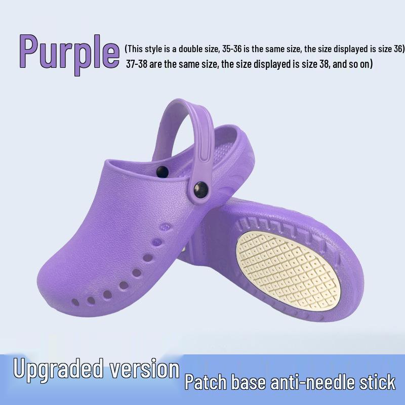 Pantoufles de travail chirurgicales antidérapantes en EVA à bout fermé pour hommes et femmes