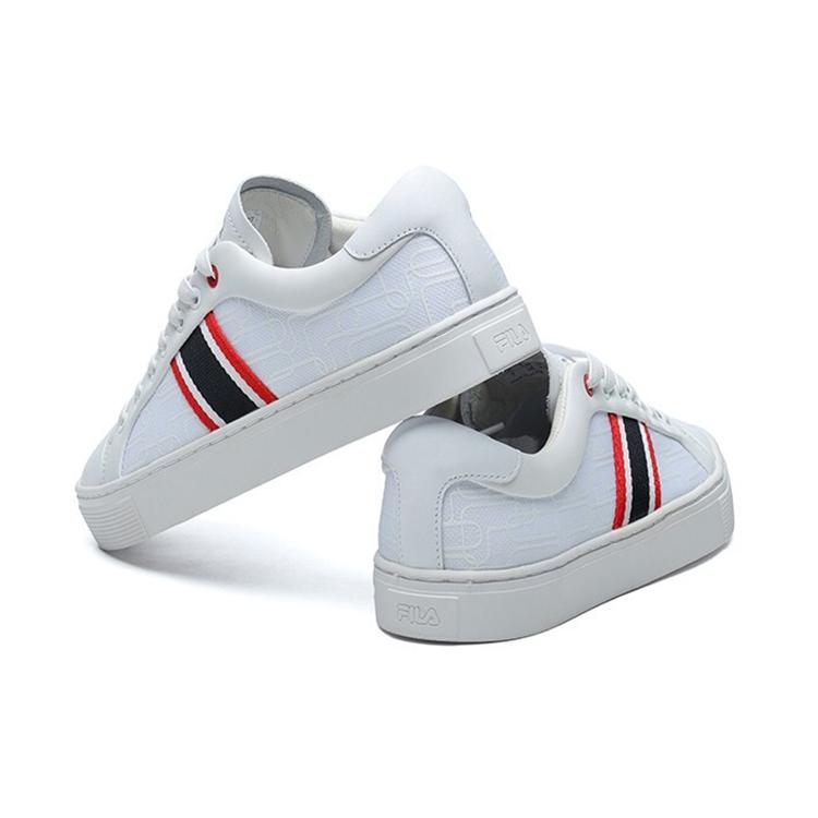 New FILA 1911 Stripe Low Top Shoes For FILA White Women's F12W124345FWT