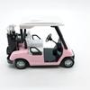 Realistic Alloy Golf Cart Model Miniature Pullback Vehicle Desktop Decoration Gift For Collectors And Golf Enthusiasts