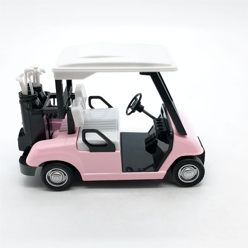 Realistic Alloy Golf Cart Model Miniature Pullback Vehicle Desktop Decoration Gift For Collectors And Golf Enthusiasts