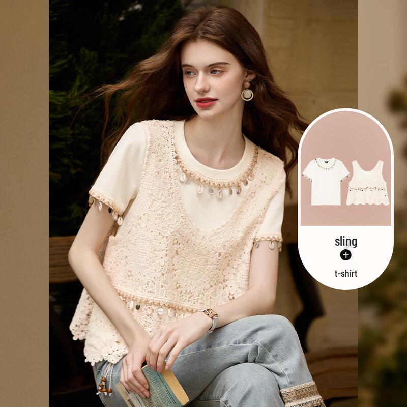 

Baile Yuy Sequin Knit Two-Piece Set S