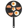 5 Round Holes Frying Pan Non Stick Eggs Cooking Pan Home Kitchen Cookware for Breakfast