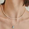 Liersi Soda Chalcedony Waterdrop Necklace