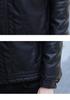 Men's Thick Leather Jacket with Fleece Lining - Lambswool, PU Leather, Lapel Collar, Warm Casual Coat for Spring & Autumn.