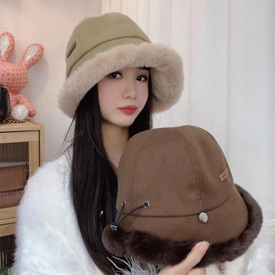 Neuer Winter Koreanische Version Kann mit Masken gehängt werden mit großem Kopfumfang Zeigt kleinen verdickten thermischen Beckenhut