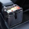 Car Hanging Trash Can Multipurpose Waterproof Backseat Organizer, Universal Vehicle Storage Bin for Snack Wrappers