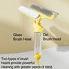 4 in 1 Window Cleaner Silicone Wiper Shower Squeegee Brush  Bathroom Accessories