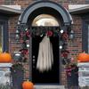 1Pieces 1 Halloween Wreath - 5.74ft Gothic Maple Leaves And Pumpkin Vines To Create A Spooky Holiday And Firepla Outdoor Gadgets