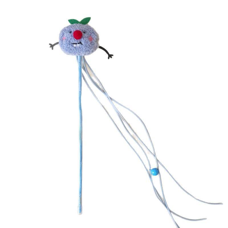 Cartoon Character Plush Bell Tassel Ball Sounding Cat Teaser Wand