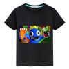 Rainbow Friends băieți fată 100% bumbac imprimeu tricouri scurte cu gâtul O y2k tricou anime de vară o bucată Kawaii Casual îmbrăcăminte pentru copii