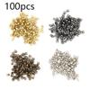 100pcs DIY Round Bead Toys Claw Hammer Doll Accessories Buckle Doll Clothes