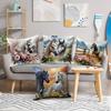 Art Horse Single-sided Printed Pillowcase, Sofa Living Room Elegant Cushion Cover, Bedroom Bedside Decorative Pillow Cover