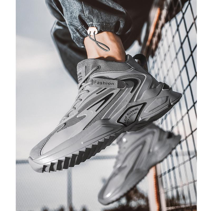 Mitte Herbst und Winter helfen Papa Schuhe Herren neue dicke Sohlen Sportschuhe hohe lässige Herrenschuhe