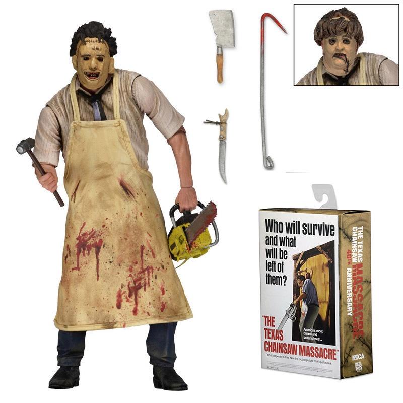 Neca Leatherface 40 Matériau PVC de Haute Qualité 20cm de Haut Figurine de Collection